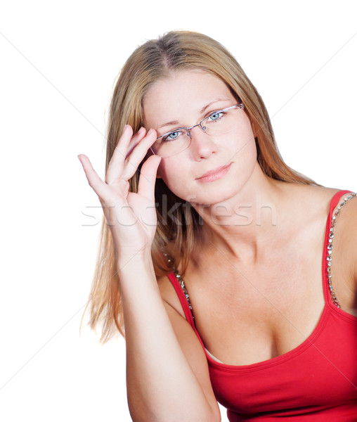 Mujer problemas nina rubio pelo Foto stock © sapegina