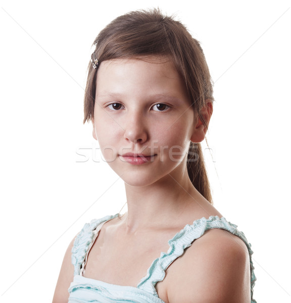  Teenage girl headshot Stock photo © sapegina