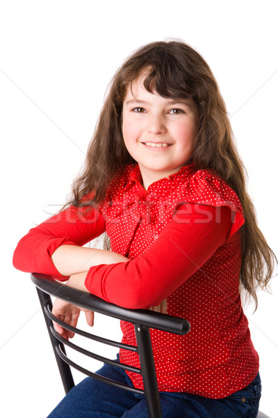 Cheerful girl Stock photo © sapegina