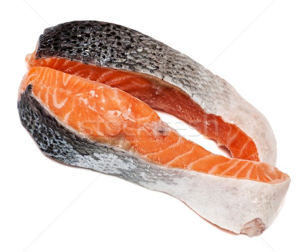 Stock photo: Two salmon stakes