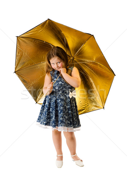 Girl with umbrella Stock photo © sapegina