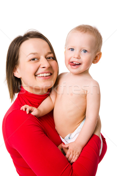 Anya baba tart egy év lánygyermek Stock fotó © sapegina