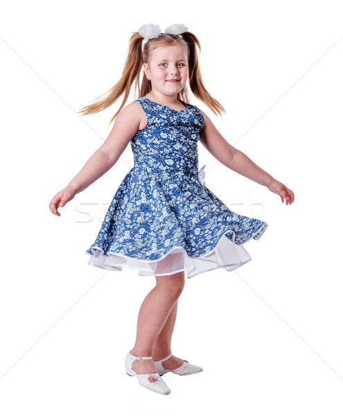 Dancing  school girl Stock photo © sapegina