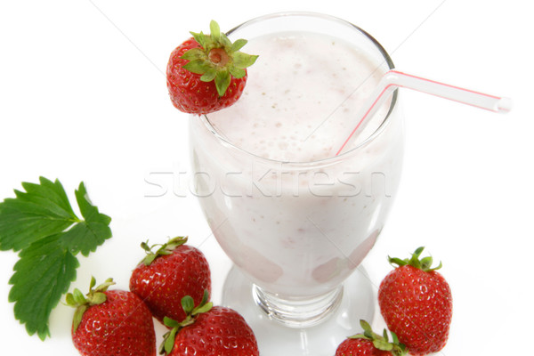 草莓 新鮮 草莓 白 食品 綠色 商業照片 © Saphira
