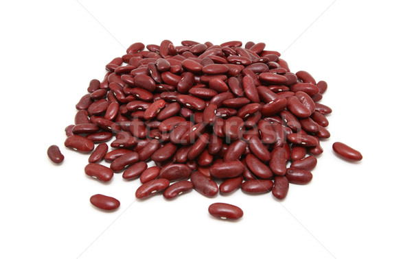 乾燥 紅色 腎 豆類 孤立 白 商業照片 © sarahdoow
