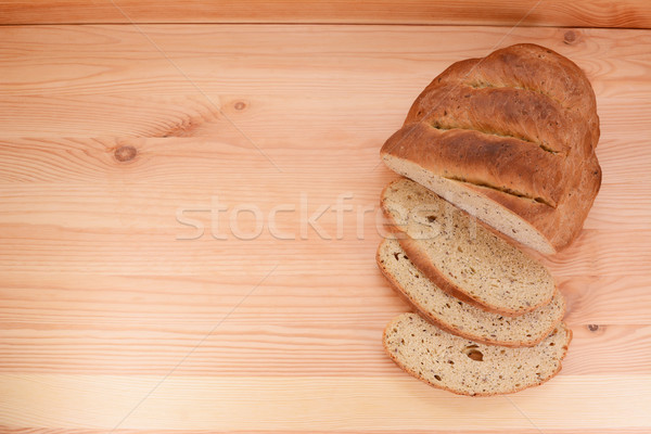 Fresh bread and cut slices  Stock photo © sarahdoow