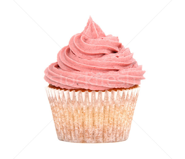 Tasty cupcake with pink frosting Stock photo © sarahdoow