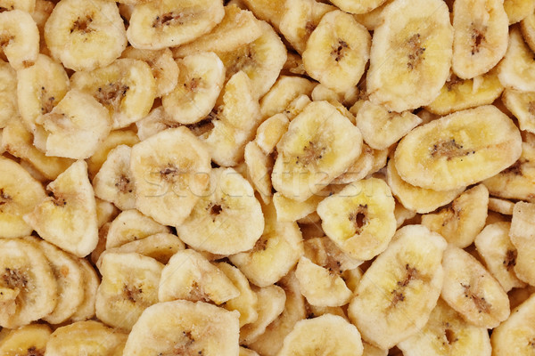 Bananen Chips abstrakten Textur gelb getrocknet Stock foto © sarahdoow
