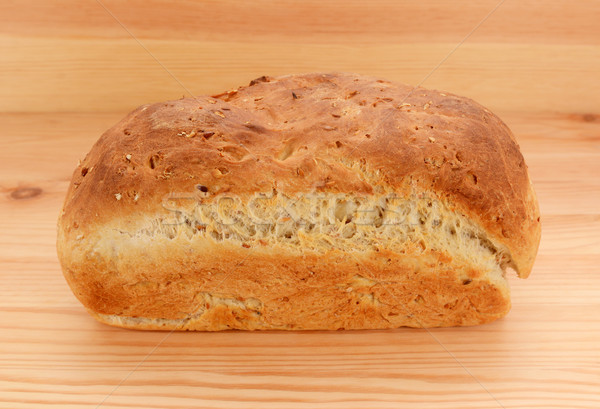 Stock photo: Freshly baked loaf of crusty bread