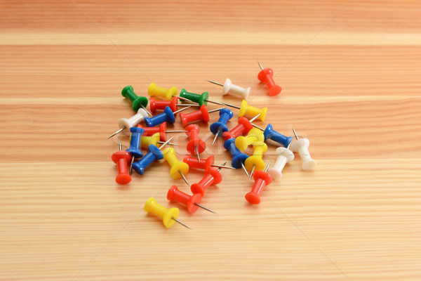 Coloured push pins Stock photo © sarahdoow