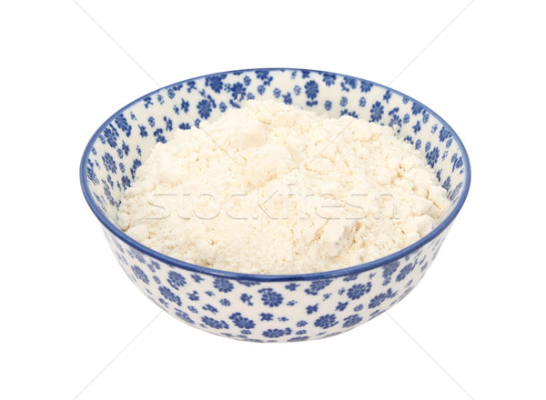 All purpose flour in a blue and white china bowl Stock photo © sarahdoow