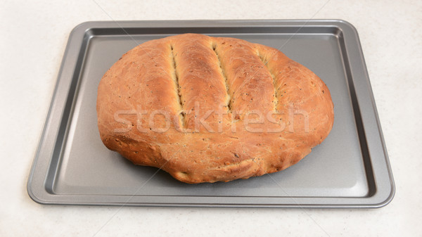Freshly-baked bread, hot from the oven Stock photo © sarahdoow