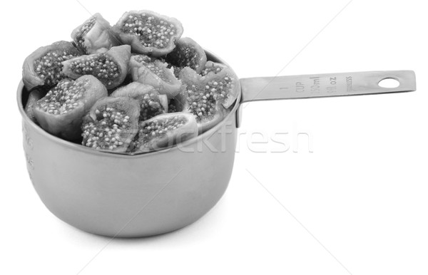 Stockfoto: Gehakt · beker · maatregel · amerikaanse · geïsoleerd · witte