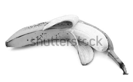 Voll Bananen fleckig isoliert weiß monochrome Stock foto © sarahdoow