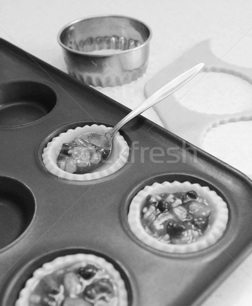 Cucchiaino da tè in bianco e nero alimentare cottura Foto d'archivio © sarahdoow