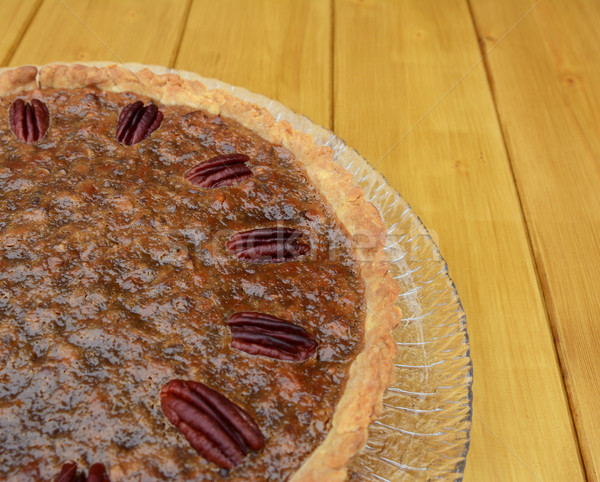 Close-up of home-made pecan pie Stock photo © sarahdoow