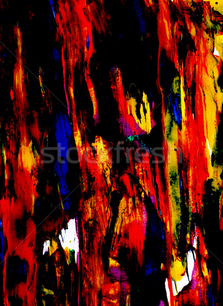 Black and bold colored paint smeared thickly Stock photo © sarahdoow