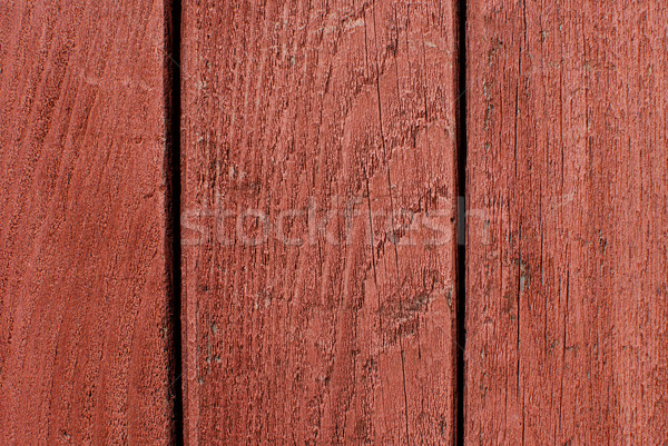 Stock photo: Red painted wood 
