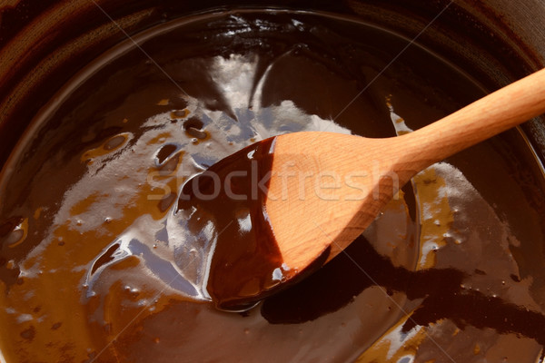 Gesmolten chocolade pure chocola koken Stockfoto © sarahdoow
