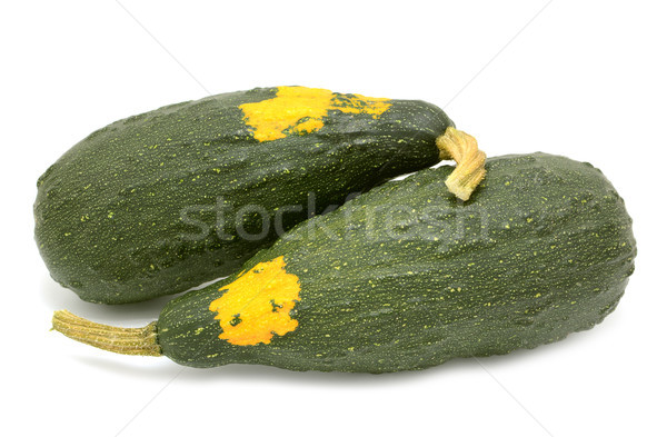 Two large marrow-shaped warty ornamental gourds Stock photo © sarahdoow