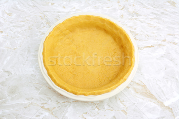 Circular pie dish lined with pastry Stock photo © sarahdoow