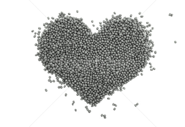 Mung beans in a heart shape Stock photo © sarahdoow