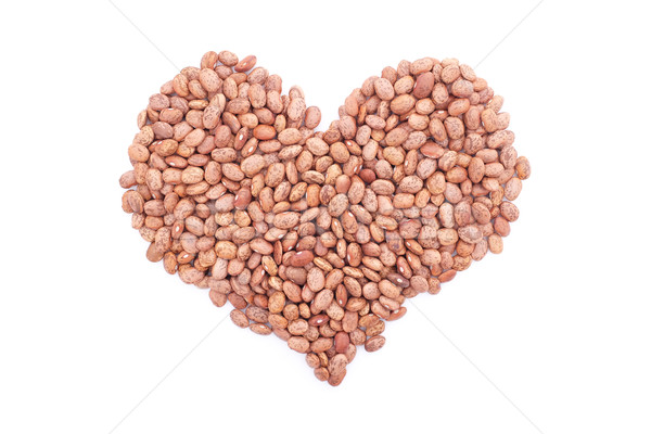 Pinto beans in a heart shape Stock photo © sarahdoow