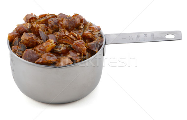 Chopped dates in an American cup measure Stock photo © sarahdoow