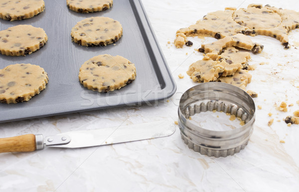 Making chocolate chip cookies Stock photo © sarahdoow