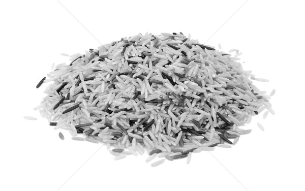 Ryżu basmati odizolowany biały Zdjęcia stock © sarahdoow
