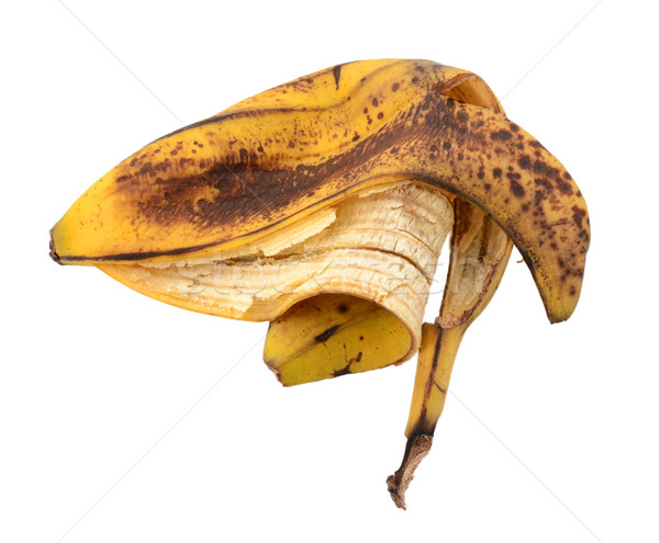 Discarded spotted overripe banana skin Stock photo © sarahdoow