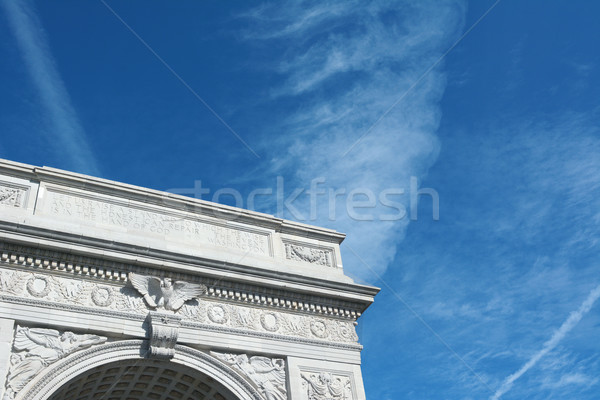 Marble arch in Washington Square Park Stock photo © sarahdoow