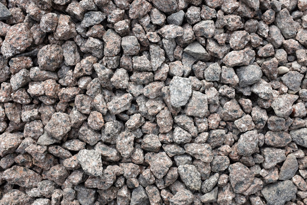 Stock photo: Crushed granite stone