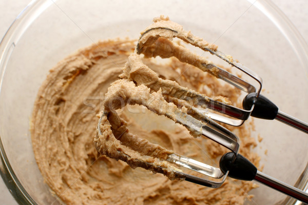 Creaming sugar and butter together with a hand mixer Stock photo © sarahdoow