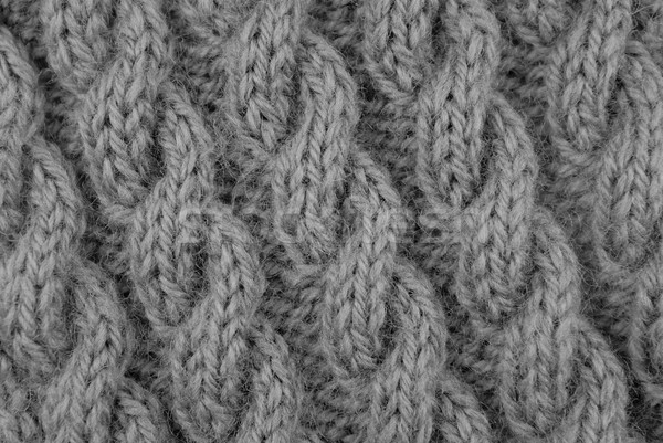 Closeup of cable stitch knitting Stock photo © sarahdoow