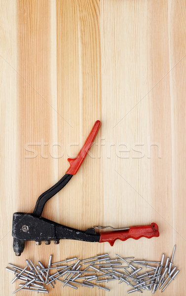 Metal pop drewna narzędzie ziarna Zdjęcia stock © sarahdoow