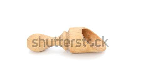 小 木製 スクープ 孤立した 白 木材 ストックフォト © sarahdoow