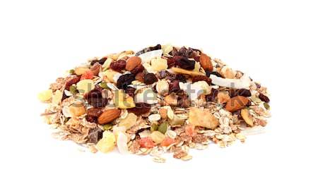 Muesli - mixed fruit and nuts with cereal flakes Stock photo © sarahdoow