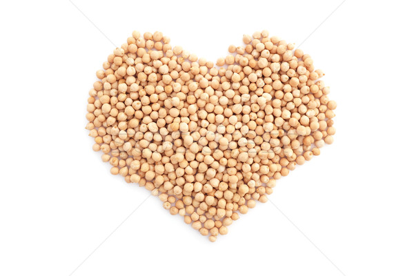 Dried chick peas in a heart shape Stock photo © sarahdoow