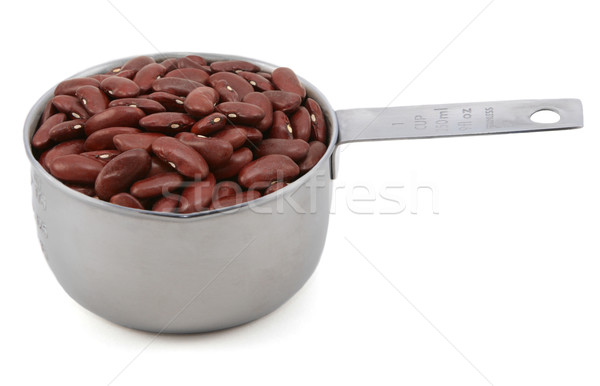 Red kidney beans in a measuring cup Stock photo © sarahdoow