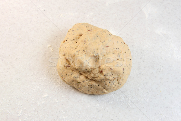 Smooth ball of freshly-kneaded bread dough Stock photo © sarahdoow