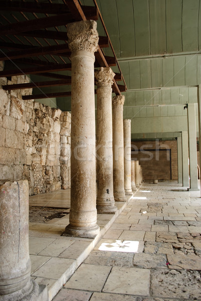 Jérusalem Voyage Asie trottoir colonnes [[stock_photo]] © Sarkao