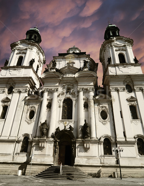 Saint Nicholas Church in Prague, Czech republic Stock photo © Sarkao