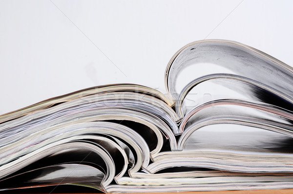 Stockfoto: Tijdschriften · tabel · print · lifestyle · detail