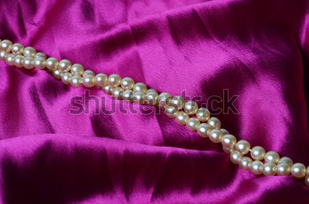 Perfume perlas vidrio tejido botella retro Foto stock © Sarkao