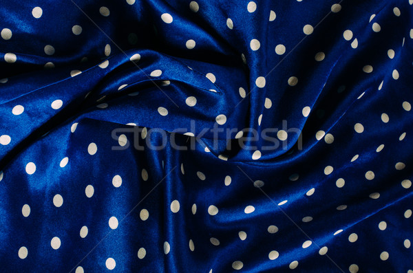 polka dot blue silk satin Stock photo © Sarkao