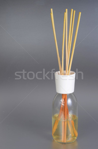 Fragrância Óleo garrafa bambu decoração Foto stock © Sarkao