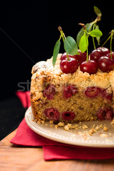  cherry crumble cake  Stock photo © sarsmis