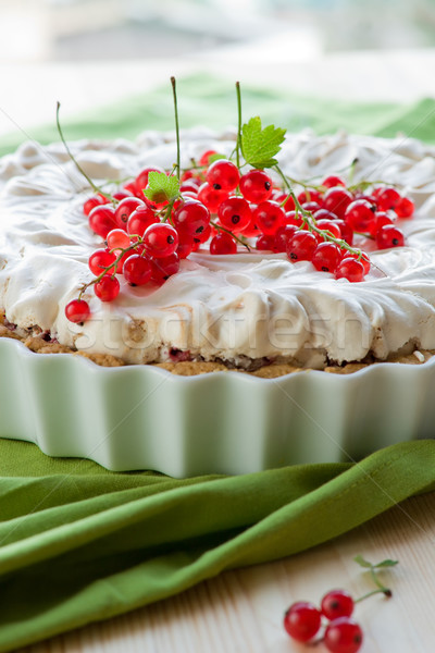 Groseille tarte plat alimentaire fruits [[stock_photo]] © sarsmis