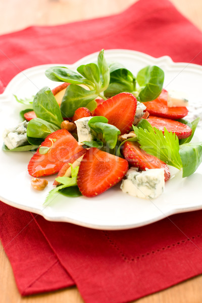 Fraise salade fruits vert fromages rouge [[stock_photo]] © sarsmis